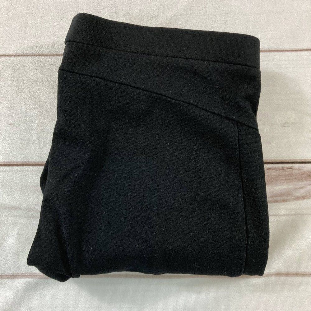 Theory Womens Black Elastic Waistband Pull On Skinny Ankle Leggings Size S